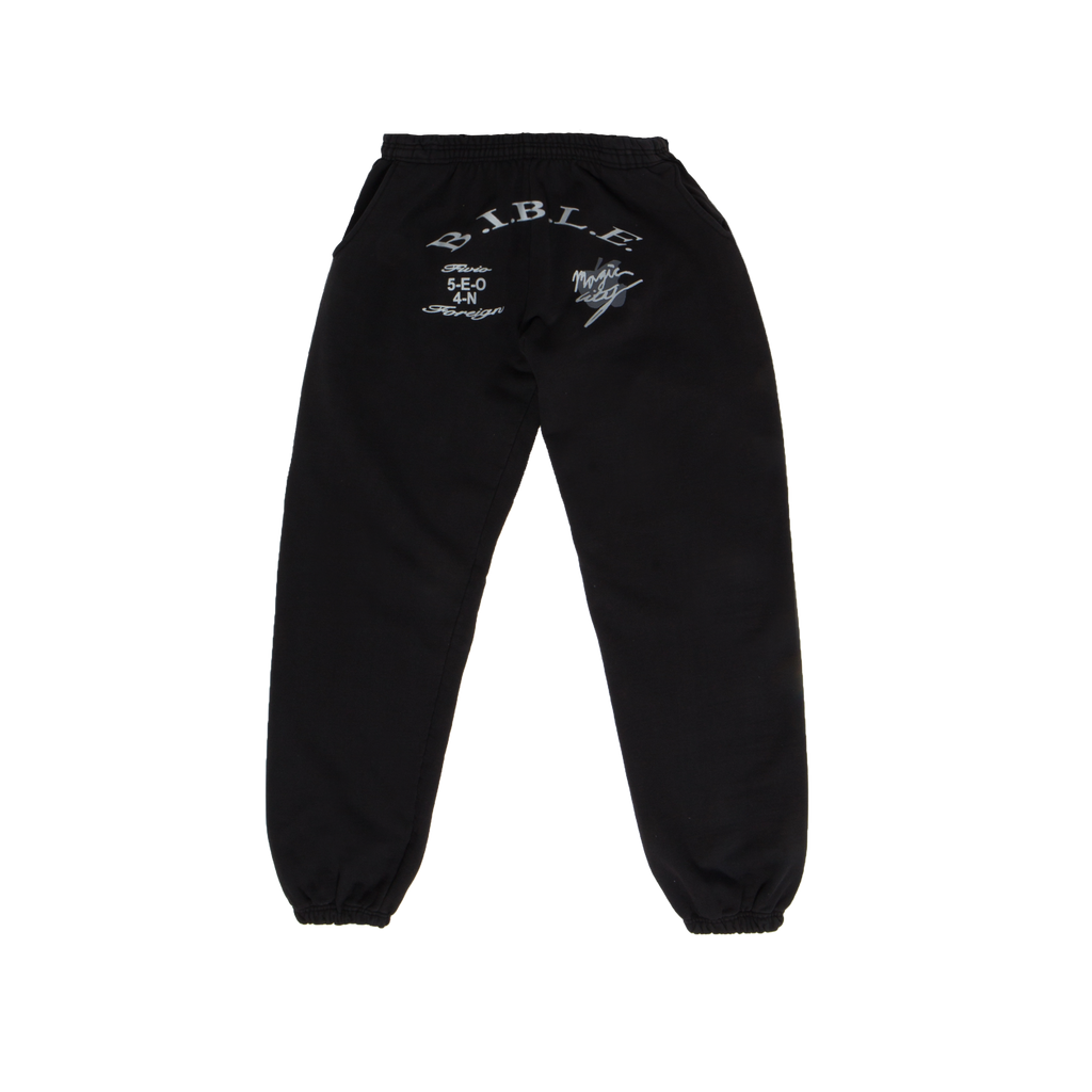 Black Supreme Studded Sweatpants